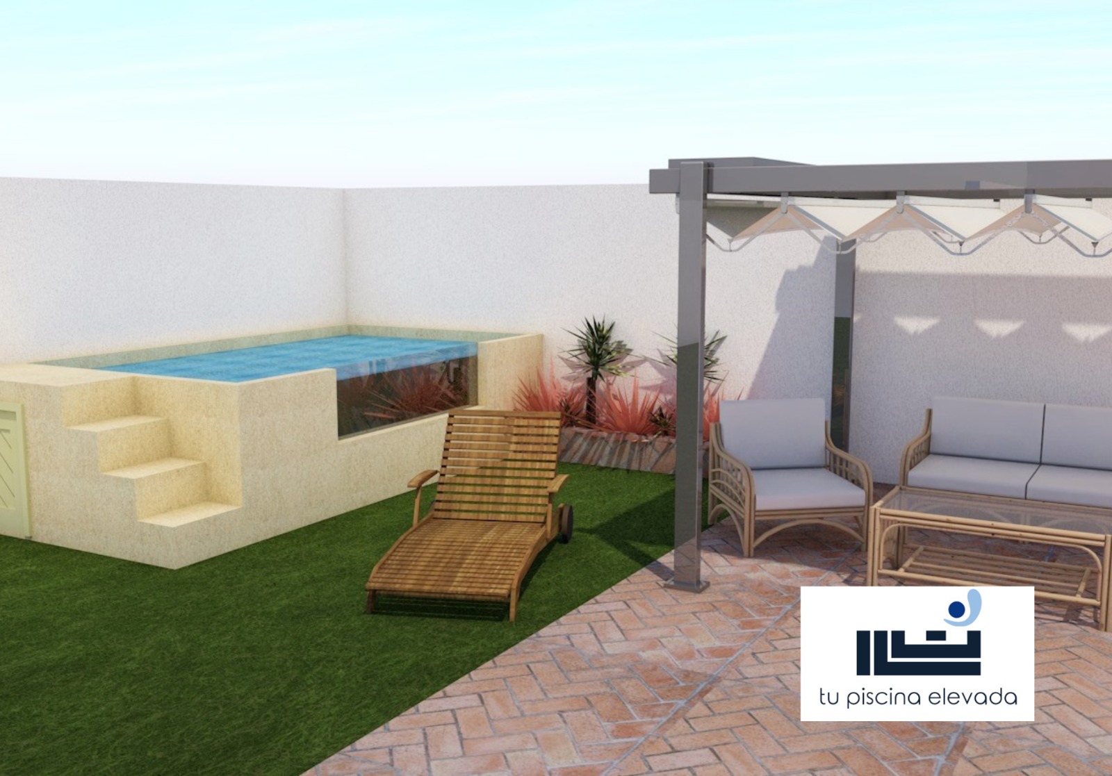 Tu Piscina Elevada en Canarias – modelo Zuri instalado por Piscinas Zurita